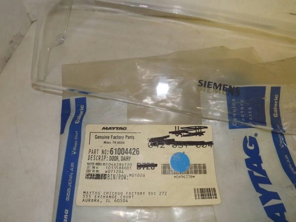 MAYTAG WHIRLPOOL REFRIGERATOR 61004426 DAIRY DOOR NEW MAYTAG WHIRLPOOL REFRIGERATOR 61004426 DAIRY DOOR NEW
